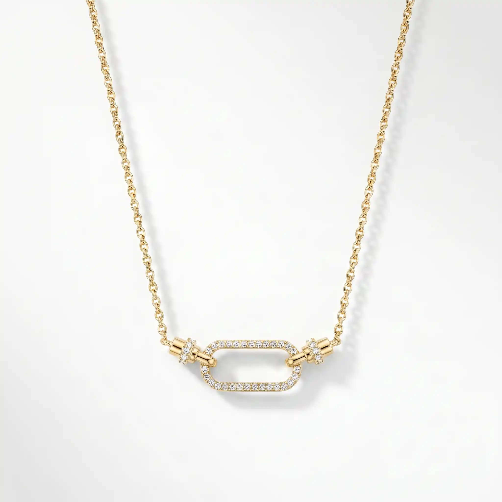 Linked Pavé Pendant