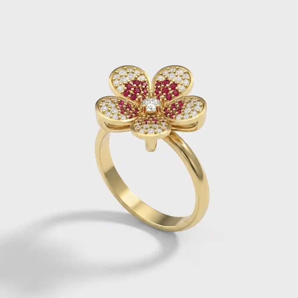 Blossom Pavé Ring