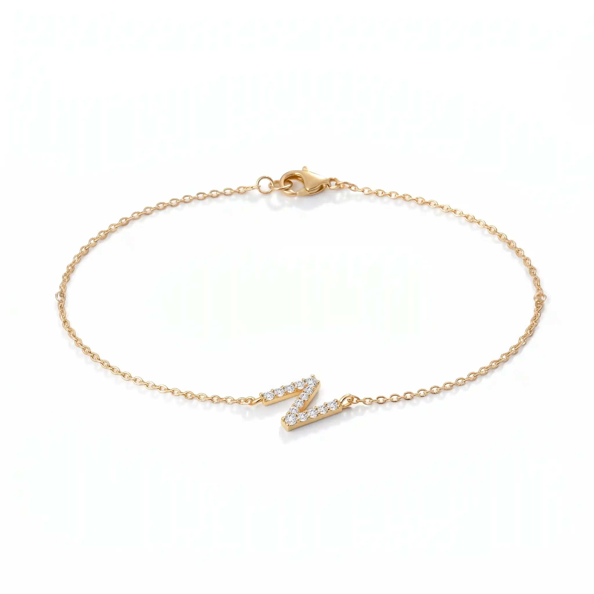 Initial 'N' Bracelet